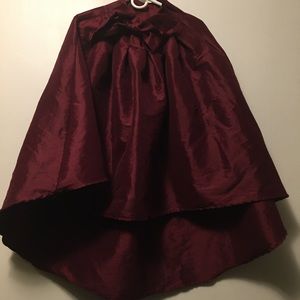 Burgundy Skirt